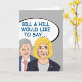 ビル&ヒルがハッピーバースデー カード (黄色い花)