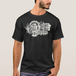 ビル&ボブのコーヒーショップヴィンテージオウム12ステップレコ Tシャツ
