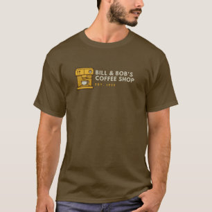ビル&ボブの喫茶店のアルコール回収 Tシャツ