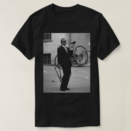 ビル・マレー・バイクフレーム・アートプリント Tシャツ (デザイン正面)