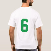 ビル・ラッセルボストンジャージーシャツ Tシャツ (裏面)