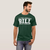 ビル 個人名 名前 面白い 請求書 ビンテージ Tシャツ (正面フル)