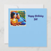 ビル 誕生日カード リラックス (裏面)