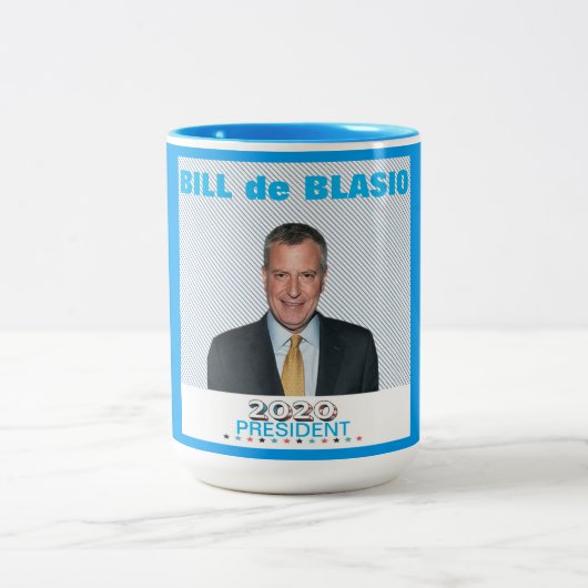 ビルde Blasio 2020年 ツートーンマグカップ (中央)
