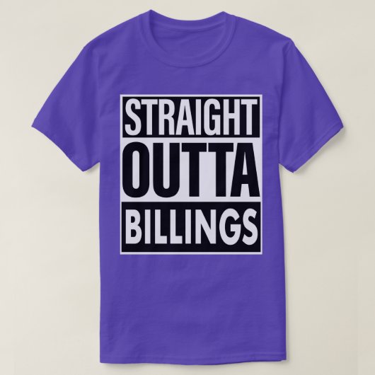 ビルings 名前 ストレート アウト オブ ビリングス tシャツ (デザイン正面)