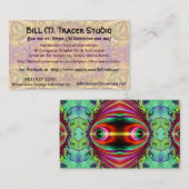 ビルMのトレーサーのスタジオの名刺の最終5 名刺 (正面/裏面)