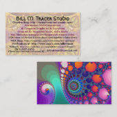 ビルMのトレーサーのスタジオの名刺の最終8 名刺 (正面/裏面)