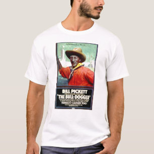 ビルPickett BullDogger 1921年の無声映画 Tシャツ