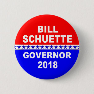 ビルSchuetteの知事のミシガン州2018ボタン 缶バッジ