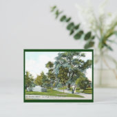 ビレッジグリーン、バーハーバー、メイン1908ヴィンテージ ポストカード (スタンド正面)