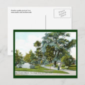 ビレッジグリーン、バーハーバー、メイン1908ヴィンテージ ポストカード (正面/裏面)