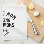 ビレットマムフーリングチャンピオンズプレーン文字ティー キッチンタオル (四つ折り)