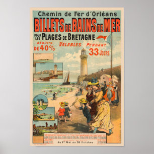 ビレット・ド・バン・ド・メール・ヴィンテージ・ポスター1890 ポスター