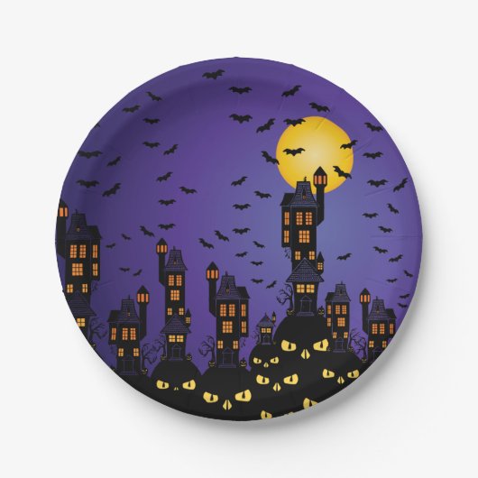 ビレ幽霊のよく出るッジプレート ペーパープレート (正面)