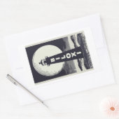 ビロクシーミシシッピー光ハウスムーン 長方形シール (封筒)