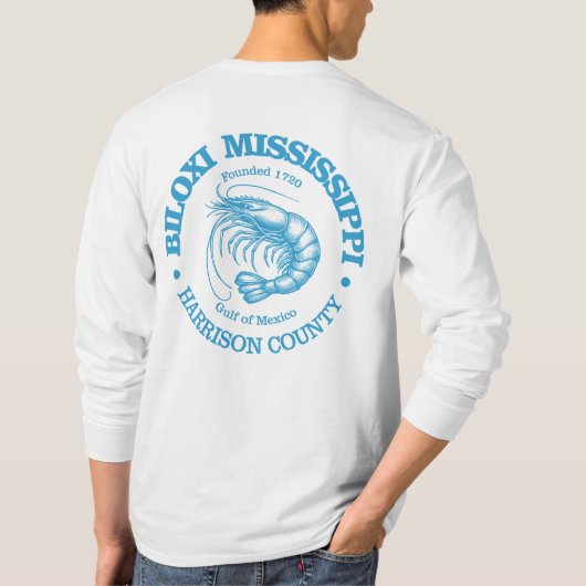 ビロシ語(エビ) Tシャツ (裏面)