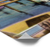 ビロシ・ミシシッピ海老ボート ポスター (角)