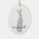 ビロードおもしろいウサギ セラミックオーナメント (右)