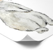 ビロードおもしろいウサギ ポスター (角)