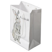 ビロードおもしろいウサギ ミディアムペーパーバッグ (正面アングル)