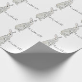 ビロードおもしろいウサギ ラッピングペーパー (角)