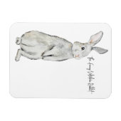 ビロードおもしろいラビットカード マグネット (横)