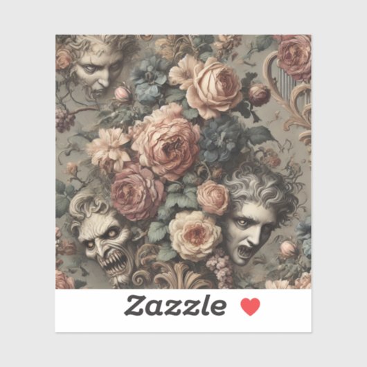 ビロードのクラッシュ – ゴシックビクトリアンデザイン シール (シート)