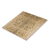 ビロードの床の広がり、MoghulのShah Jahanの期間、16 タイル (側面)