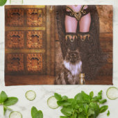 ビロードの影の神秘的な キッチンタオル (折り畳み)