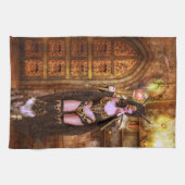 ビロードの影の神秘的な キッチンタオル (横)