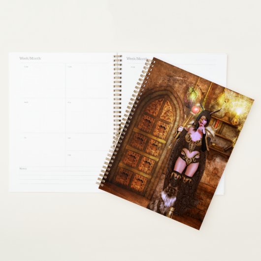 ビロードの影の神秘的な プランナー手帳 (ディスプレー)