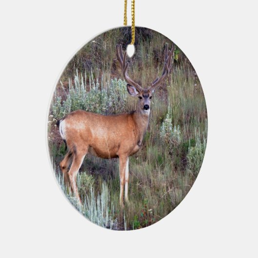 ビロードの木びき台 セラミックオーナメント (右)