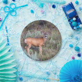 ビロードの木びき台 ペーパープレート (パーティー)