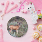 ビロードの木びき台 ペーパープレート (パーティー)