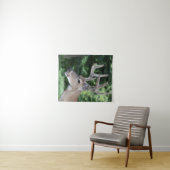 ビロードの白い尾シカ タペストリー (インサイチュ(横))