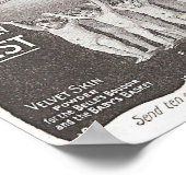 ビロードの皮膚石鹸 ポスター (角)