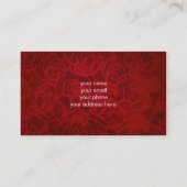 ビロードの赤の金ゴールドのワシ 名刺 (裏面)