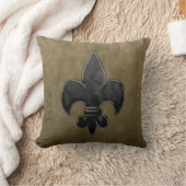 ビロードの（紋章の）フラ・ダ・リ クッション (ブランケット)