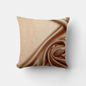 ビロードエレガントゴールデンブラックパターン織物 クッション (正面)