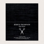 ビロードフェイクブラックシアーズ |サロンスタイル 名刺 (外部フラット)