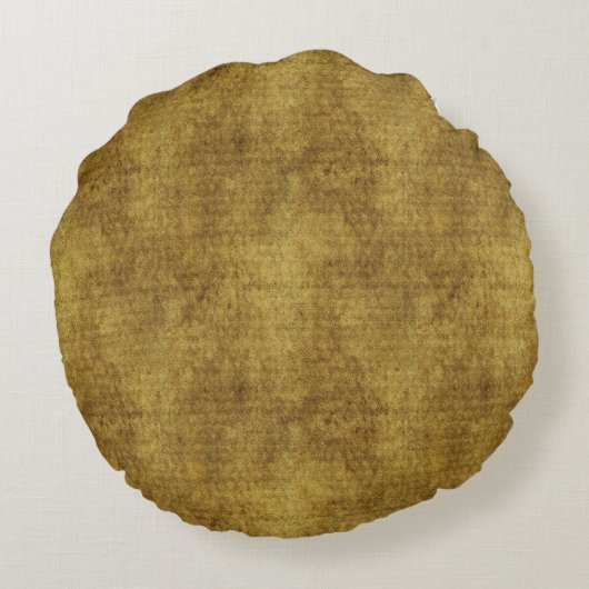 ビロードフェイク – マスタードイエロー ラウンドクッション (裏面)