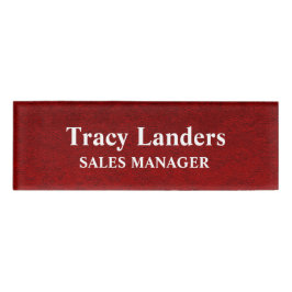 ビロード王室のテクスチャプリント 名札