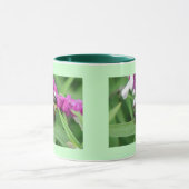 ビロード花のマグ#4を持つ蜂 マグカップ (中央)