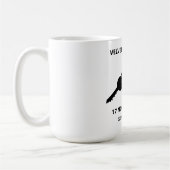 ビロード革命の象徴 - カチカチ鳴る鍵 コーヒーマグカップ (左)