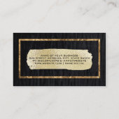 ビロード/ゴールド・フォイル・ブラッシング 名刺 (裏面)