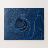 ビロード・ブルー・バラ ジグソーパズル (横)