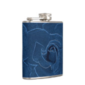 ビロード・ブルー・バラ フラスク (右)