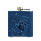 ビロード・ブルー・バラ フラスク (裏面)