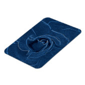 ビロード・ブルー・バラ マグネット (左側)