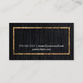 ビロード/金ゴールド枠 名刺 (裏面)